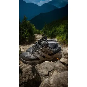 Merrell moab 2 Mens sz. 8.5 gray waterproof hiking Lake Trail sneakers Worn Once