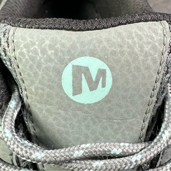 Merrell Moab 2 Trail Shoes Kids Sz 2.5 M Gray Teal Low Hiking Sneakers MK162261