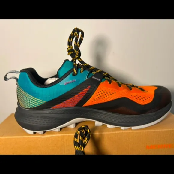 Merrell MQM 3 Trail Running Shoes/Sneakers Tangerine Teal/Orange Multi Size 6.5
