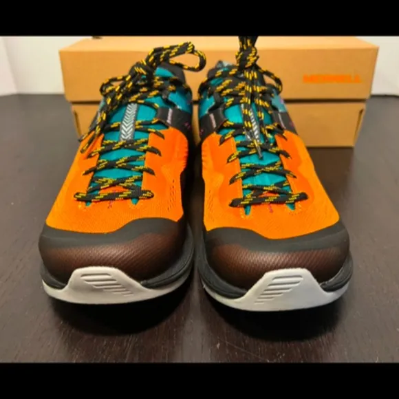 Merrell MQM 3 Trail Running Shoes/Sneakers Tangerine Teal/Orange Multi Size 6.5