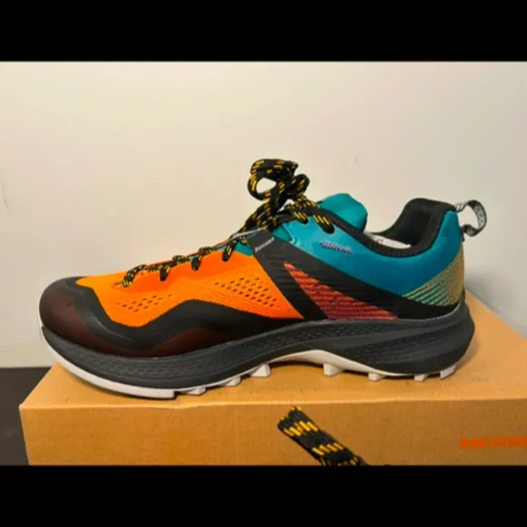 Merrell MQM 3 Trail Running Shoes/Sneakers Tangerine Teal/Orange Multi Size 6.5