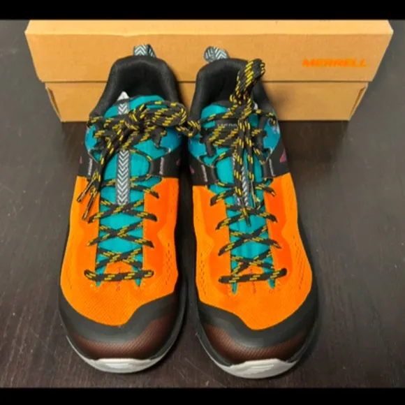 Merrell MQM 3 Trail Running Shoes/Sneakers Tangerine Teal/Orange Multi Size 6.5