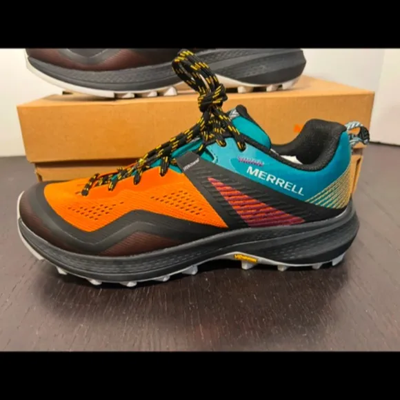 Merrell MQM 3 Trail Running Shoes/Sneakers Tangerine Teal/Orange Multi Size 6.5
