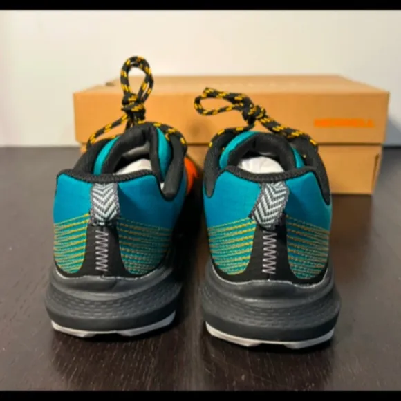 Merrell MQM 3 Trail Running Shoes/Sneakers Tangerine Teal/Orange Multi Size 6.5