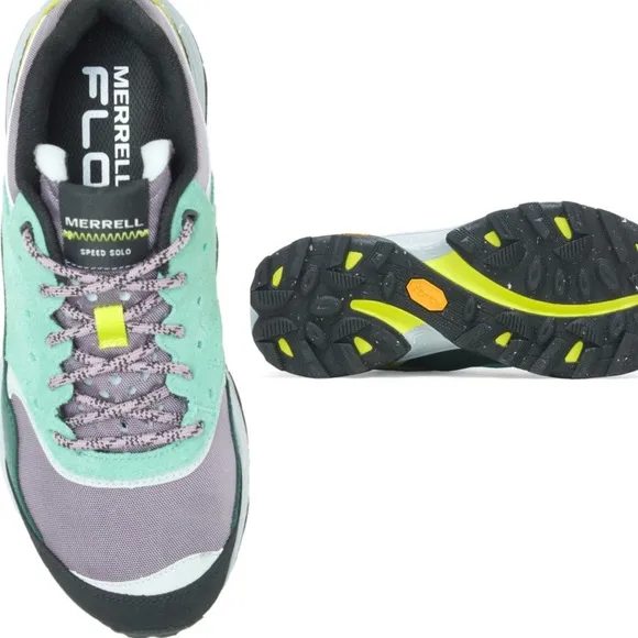 Merrell Speed Solo Hiking Trainers Green Gray