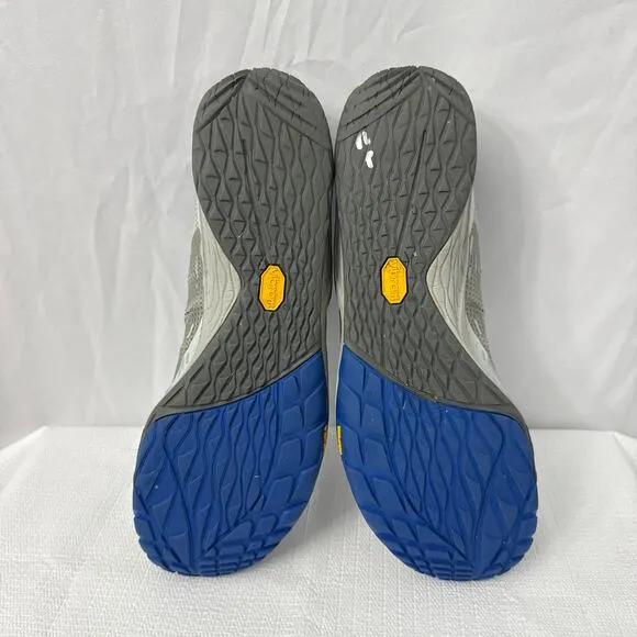 Merrell Trail Glove 5 Barefoot Shoes Mens 13 Vibram Running Sneakers Gray Blue