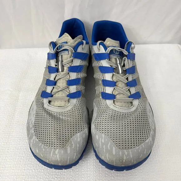 Merrell Trail Glove 5 Barefoot Shoes Mens 13 Vibram Running Sneakers Gray Blue