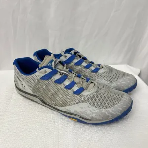 Merrell Trail Glove 5 Barefoot Shoes Mens 13 Vibram Running Sneakers Gray Blue