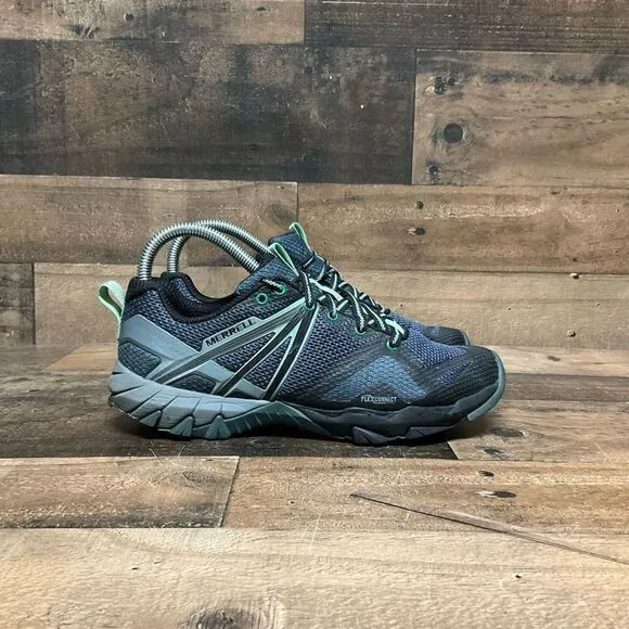 Merrell Women’s Size 6.5 Flex Connect Hiking Shoes Blue Gore Tex Trail Sneakers