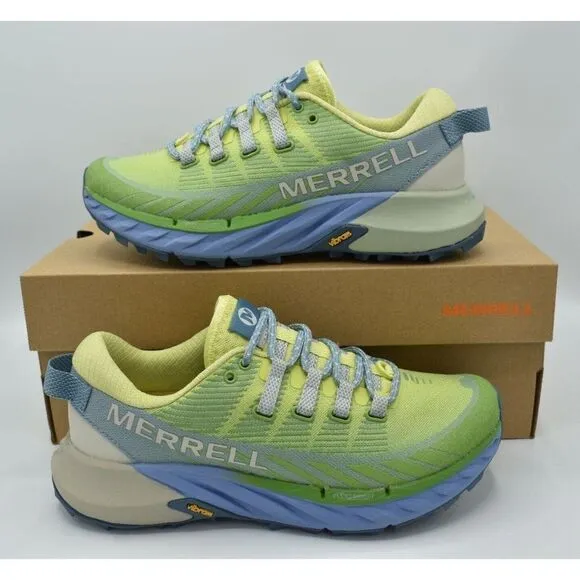 Merrell Womens Size 7.5 Agility Peak 4 Pomelo Trail Running Sneakers Shoes
