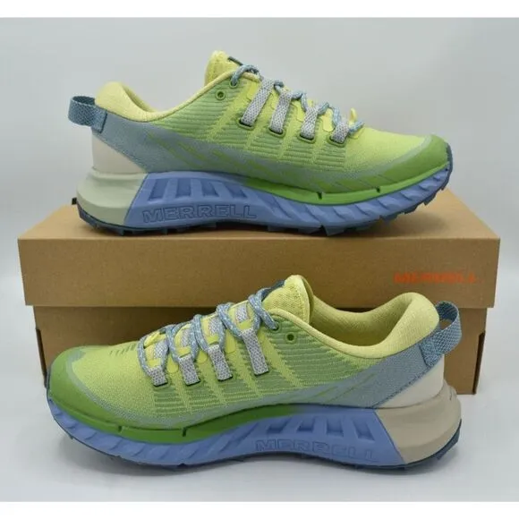 Merrell Womens Size 7.5 Agility Peak 4 Pomelo Trail Running Sneakers Shoes