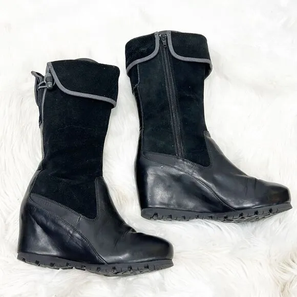 Merrell Wedgetarian Lyla Boots Black