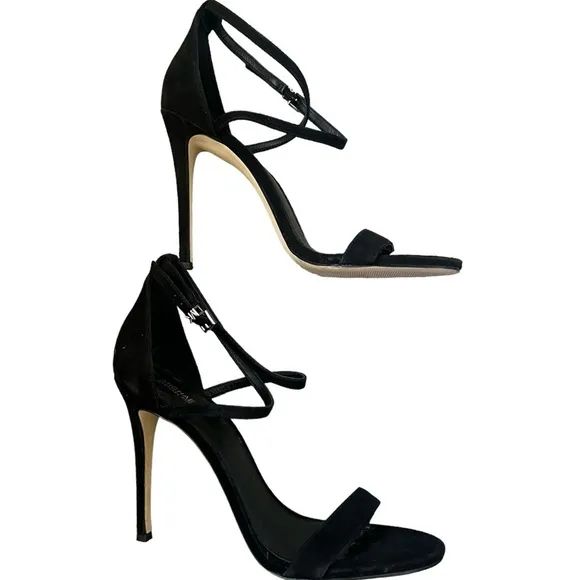 MICHAEL KORS Antonia Suede Sandal Black Size 11