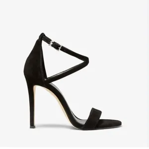 MICHAEL KORS Antonia Suede Sandal Black Size 11