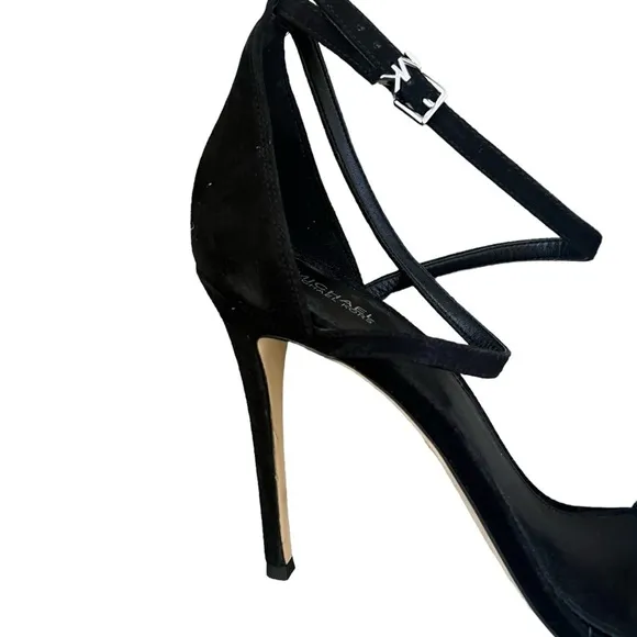 MICHAEL KORS Antonia Suede Sandal Black Size 11