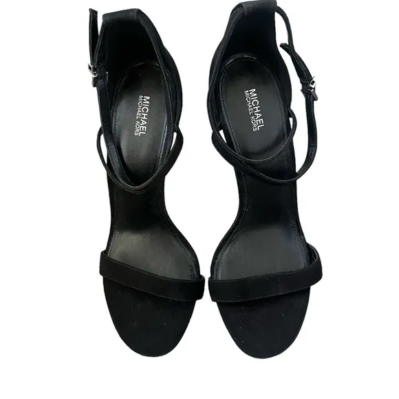 MICHAEL KORS Antonia Suede Sandal Black Size 11
