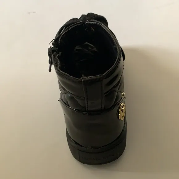 Michael Kors black boots with bling