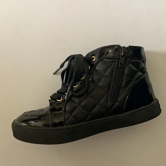 Michael Kors black boots with bling