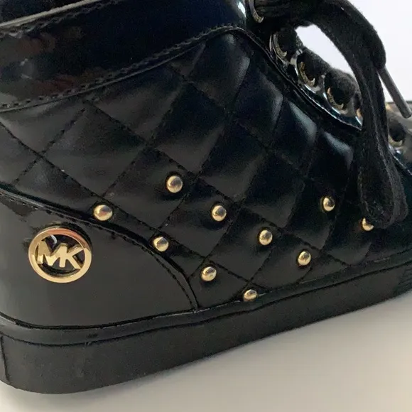 Michael Kors black boots with bling