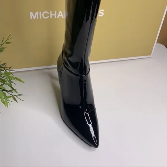 Michael Kors patent leather knee-high boots