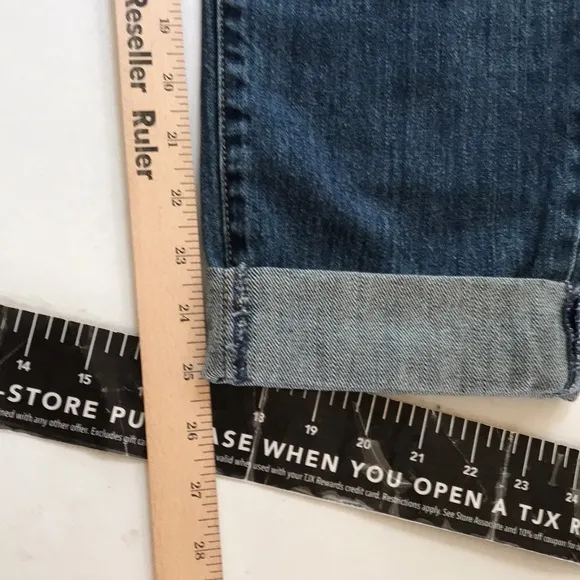MICHAEL KORS size 10 boyfriend jeans DILLON Relaxed distressed sequin detail