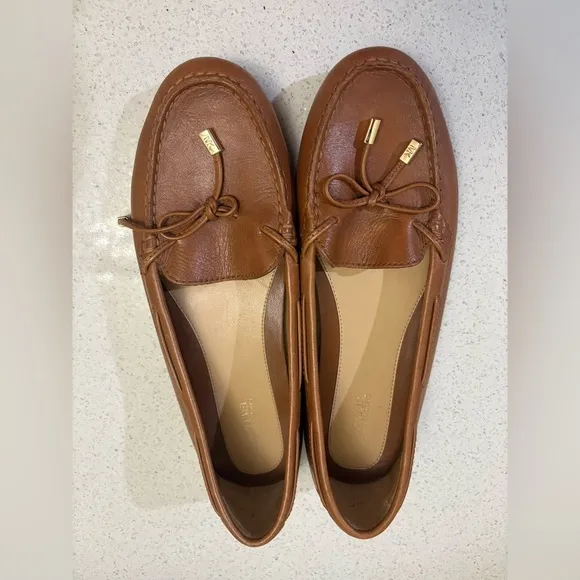 Michael Kors Women's Brown Tan Daisy Moc Casual Flats Shoes Drivers Moccasins 8