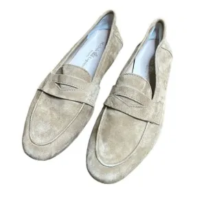 Michele Lopriore Paola Moccasin Suede Nude Loafer flats 7 / 37 Leather Cream