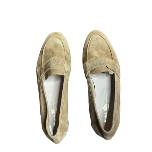 Michele Lopriore Paola Moccasin Suede Nude Loafer flats 7 / 37 Leather Cream