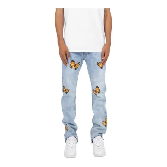 Mnml D223 Butterfly Straight Denim – Blue (F1)