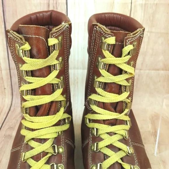 MONTBLANC Vintage Leather Mountaineering Boots Thinsulate Sz 9.5D