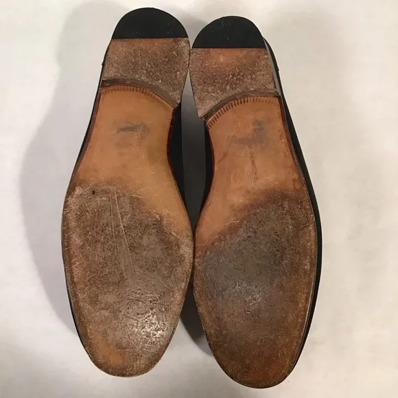 Moreschi Men’s Two Tone Black Brown Suede Italy Loafers Size 11.5