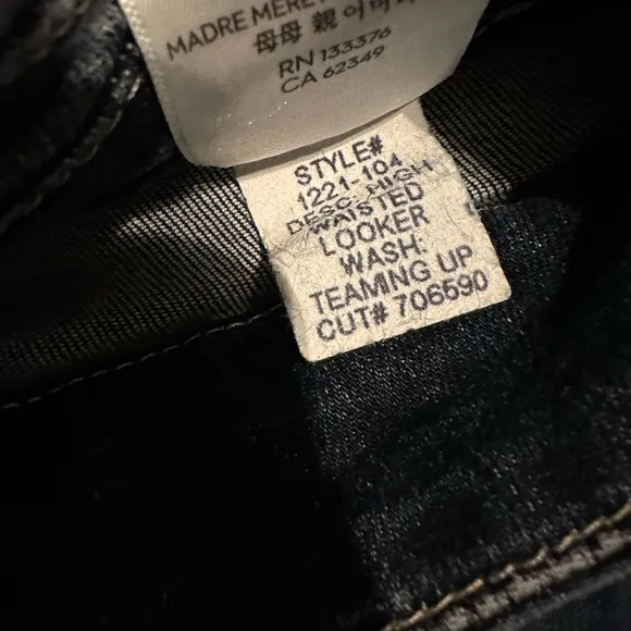 MOTHER Denim High Waisted Looker Jeans in Teaming Up NEW