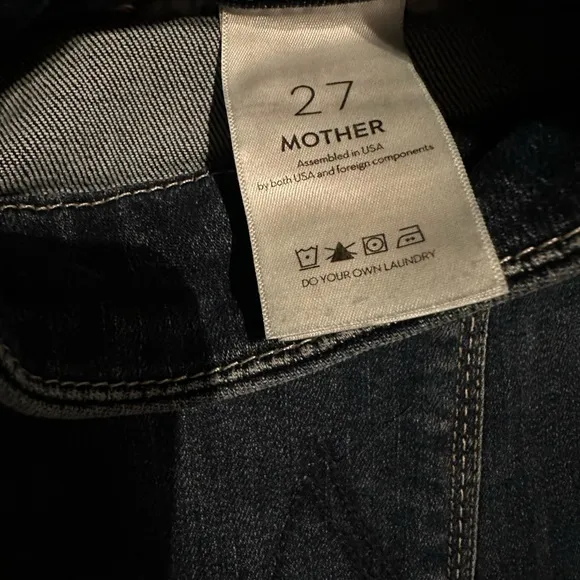 MOTHER Denim High Waisted Looker Jeans in Teaming Up NEW