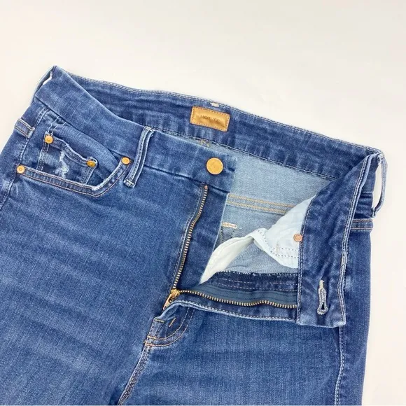 Mother Denim X Tuckernuck High Waisted Looker Skinny Jeans Teaming Up Wash