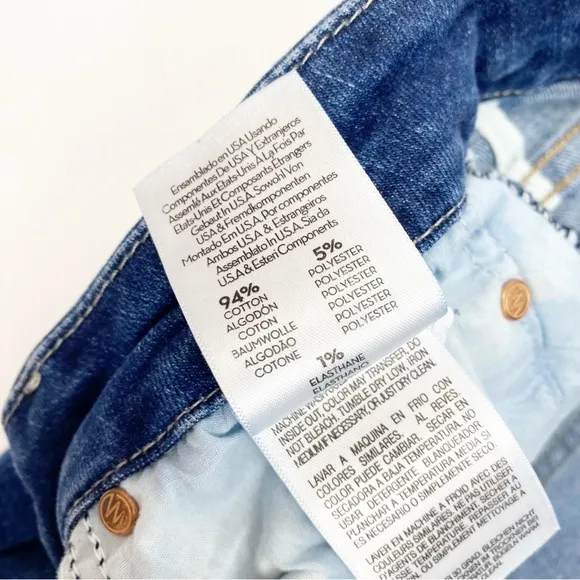 Mother Denim X Tuckernuck High Waisted Looker Skinny Jeans Teaming Up Wash