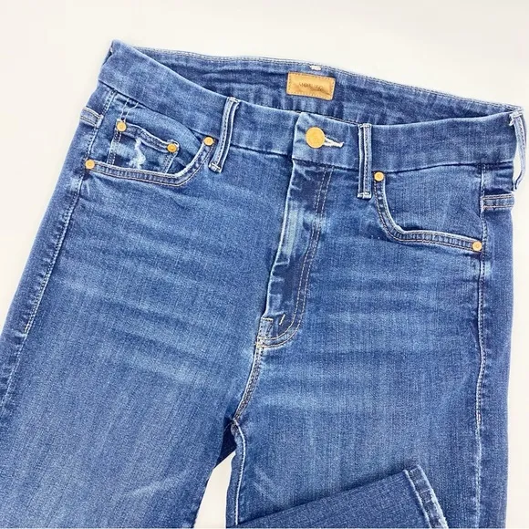 Mother Denim X Tuckernuck High Waisted Looker Skinny Jeans Teaming Up Wash