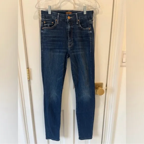 Mother High Waisted Looker Women’s Skinny Jeans in Teaming Up Size 26