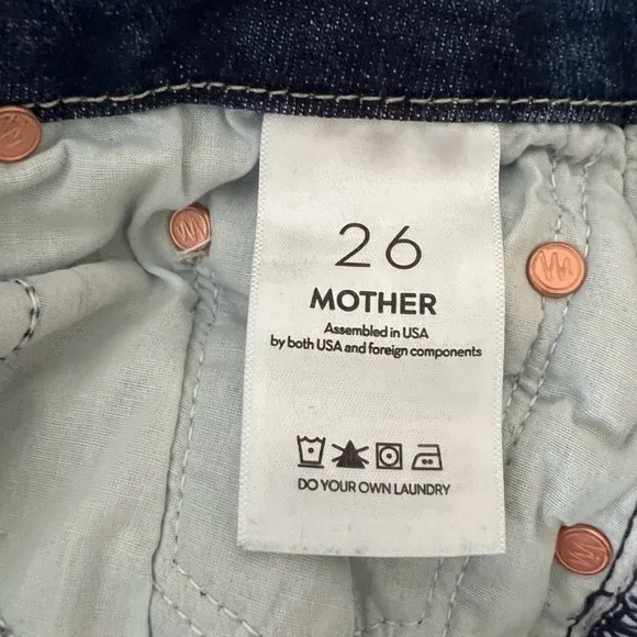 Mother High Waisted Looker Women’s Skinny Jeans in Teaming Up Size 26