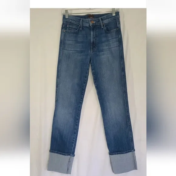 Mother High Waisted Pony Boy Ankle Jeans in Loafers And Lassos 26