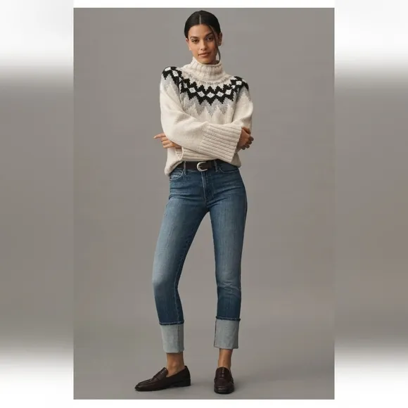 Mother High Waisted Pony Boy Ankle Jeans in Loafers And Lassos 26