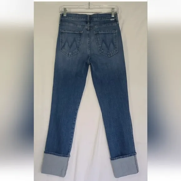 Mother High Waisted Pony Boy Ankle Jeans in Loafers And Lassos 26