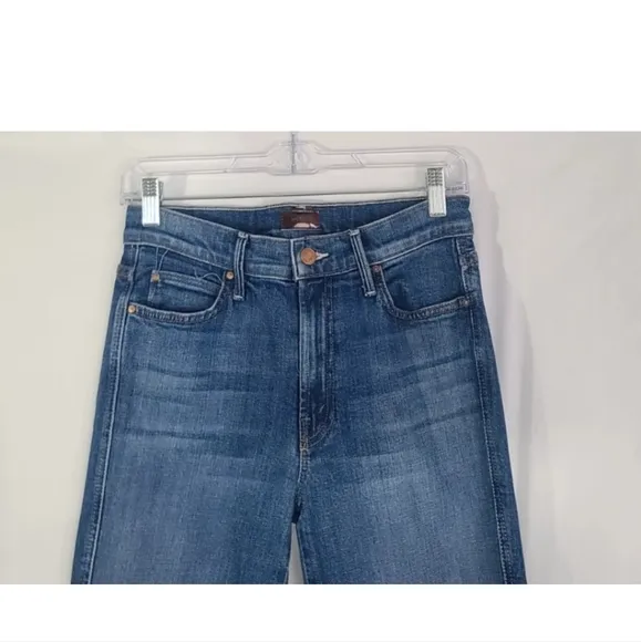 Mother High Waisted Pony Boy Ankle Jeans in Loafers And Lassos 26