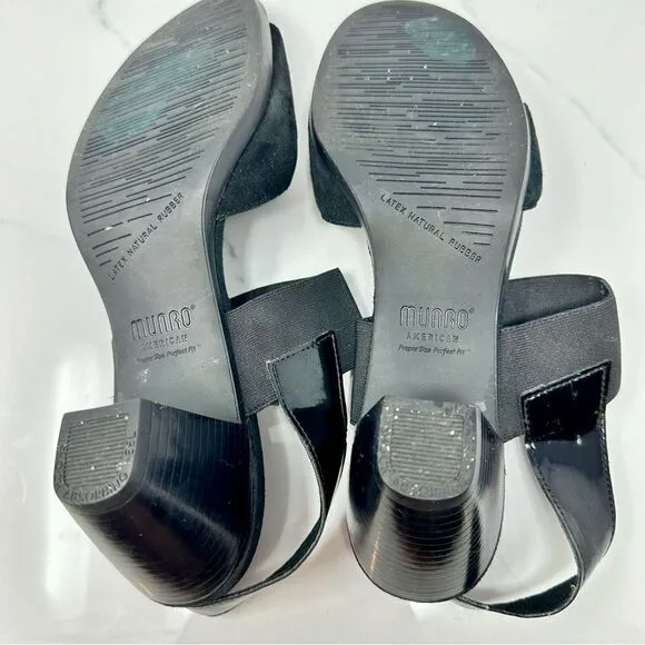 Munro Suede Heeled Sandals- Size 9.5