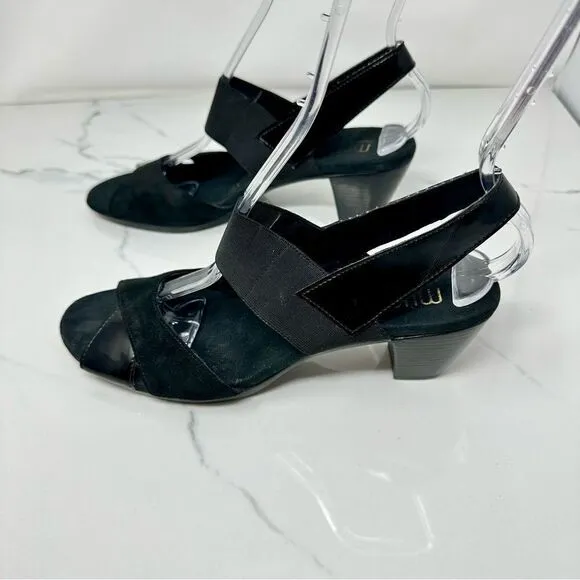 Munro Suede Heeled Sandals- Size 9.5
