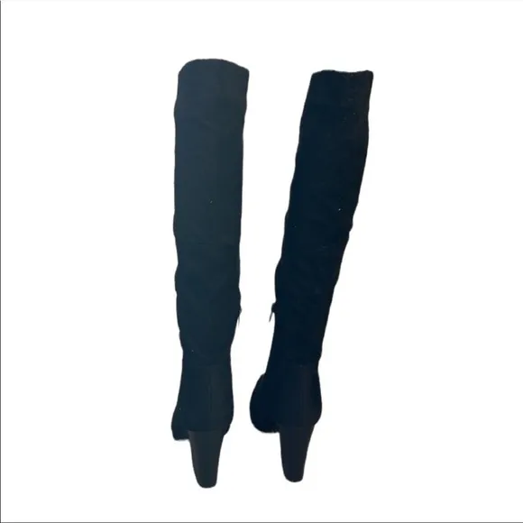 Nasty Gal Faux Suede Knee High Boots Size 7.5