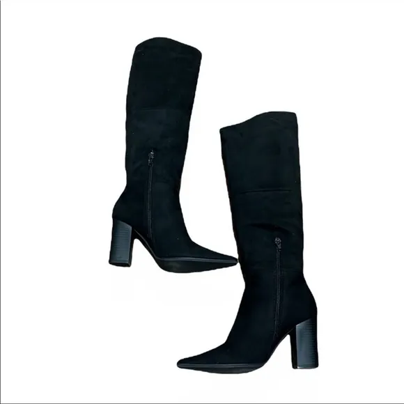 Nasty Gal Faux Suede Knee High Boots Size 7.5