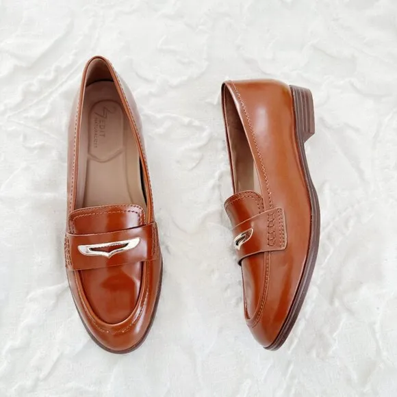 Naturalizer 27 EDIT Georgiana Leather Slip-On Penny Loafers New