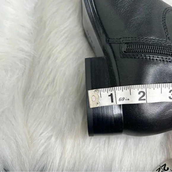 Naturalizer Reid High Shaft Boots Black Leather Size 6M