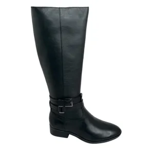 Naturalizer Reid High Shaft Boots Black Leather Size 6M