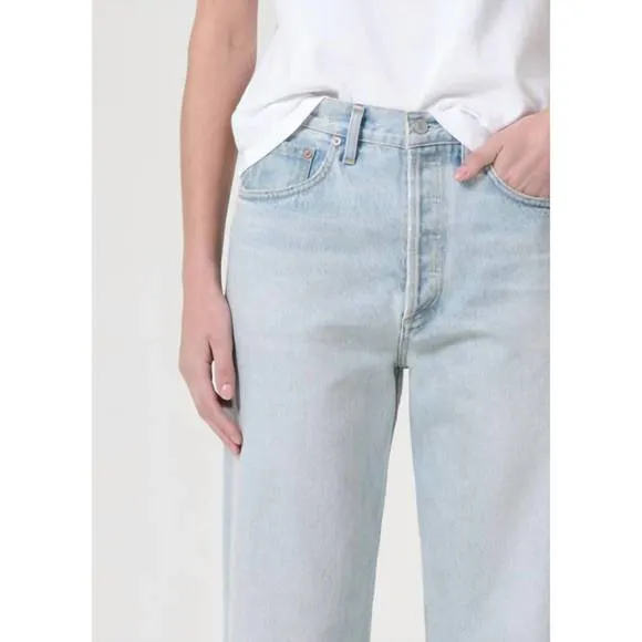 NEW AGOLDE 90's mid rise straight leg jean in revive